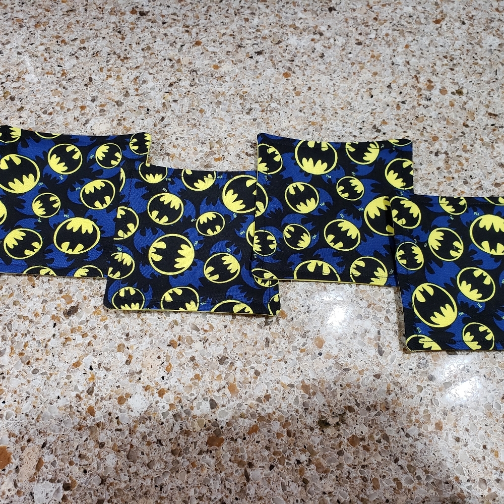 coasters set of 4 Batman bat signals